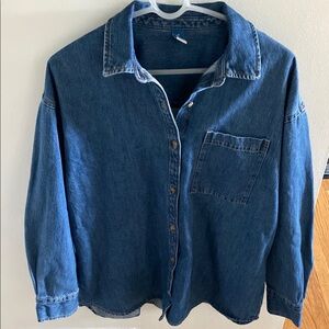 Old Navy Denim Button-Up Shirt